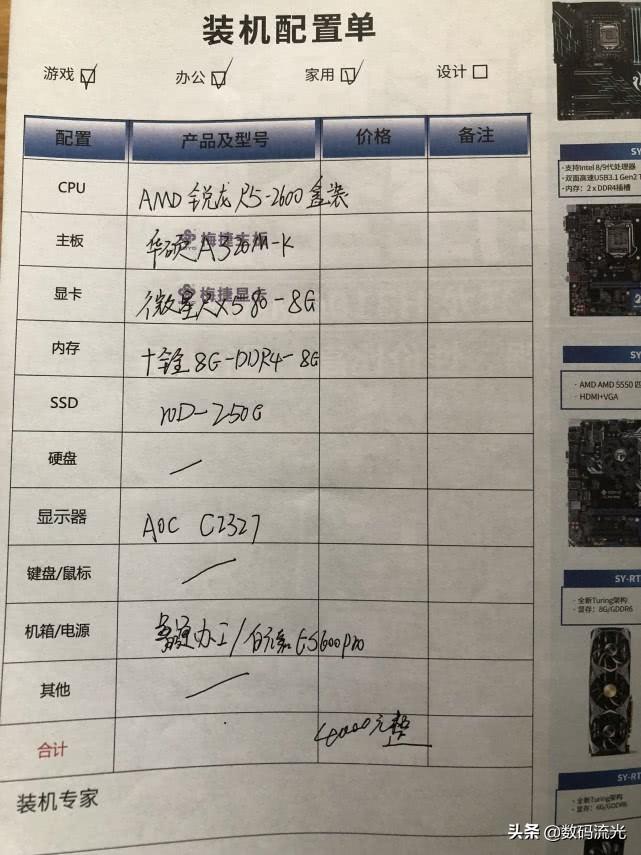 电脑主机绘图配置推荐